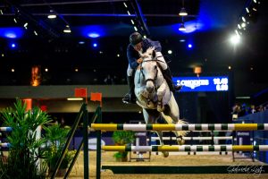 José Reynoso Fernandez Fº com Crizwood Jmen vencedor a 1ª prova a 1.40m (Gabriela Lutz)